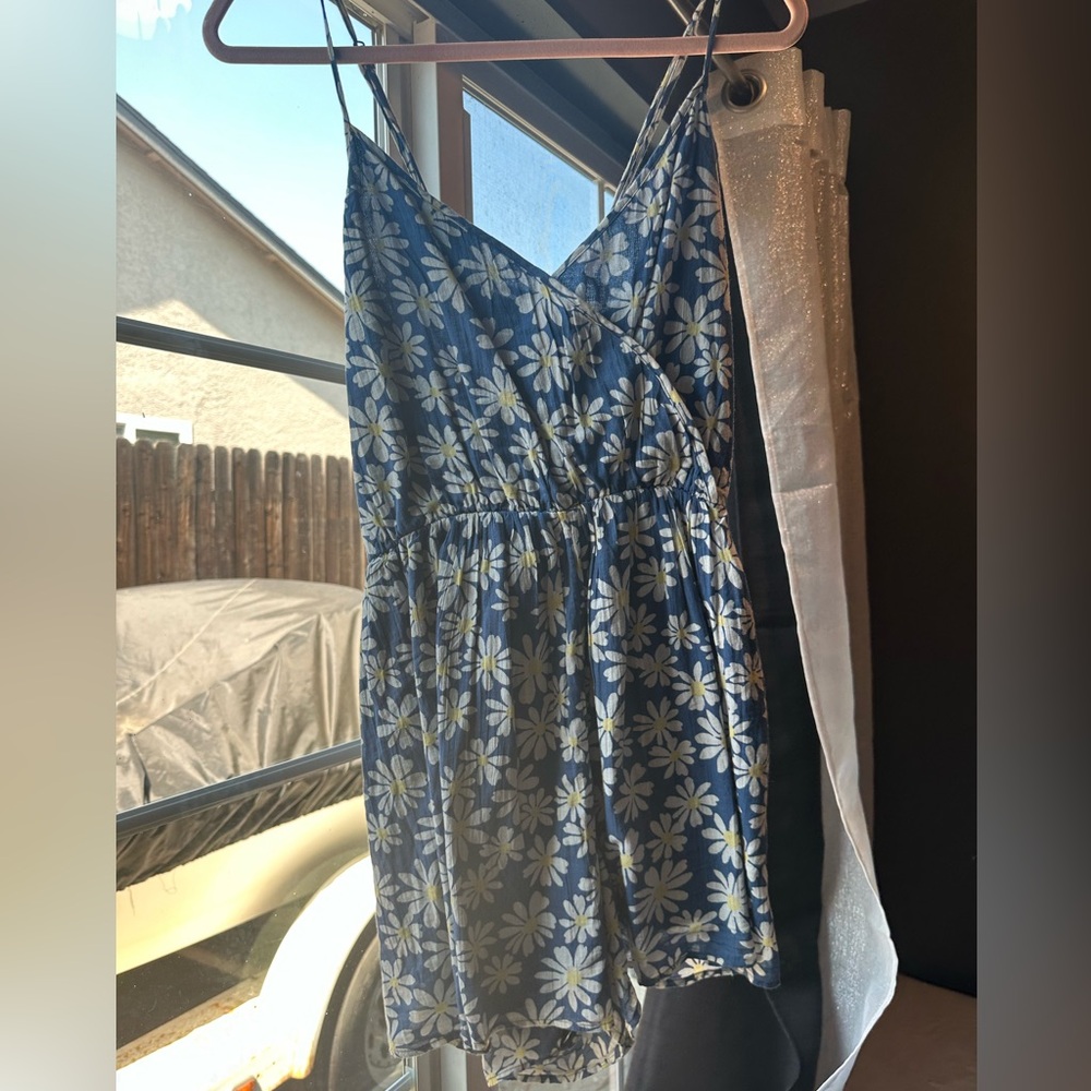 Blue Flower Sundress/Romper